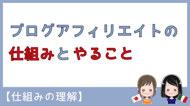ブログアフィリエイトの仕組みを理解する